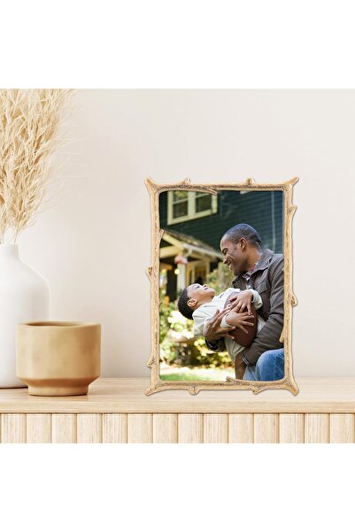 ASTERA Natural Branch Design 13X18 cm Gold Metal Frame