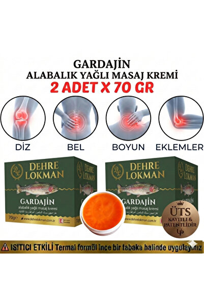 Dehre Lokman GARDAJİN NEW LÜX ALABALIK YAĞLI KREM DİZ,BEL,BOYUN VE EKLEMLER İÇİN