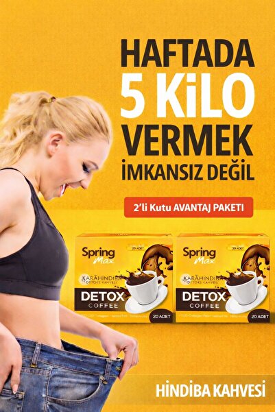 SPRİNGMAX Zayıflamak Kakaolu Karahindiba Etkili Yöntem Collogen Coffe Detox H...