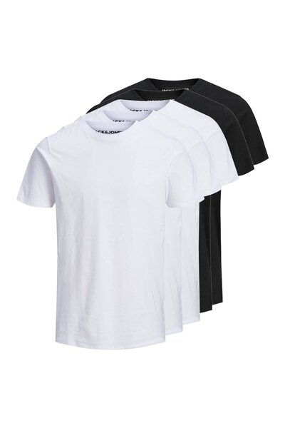 Jack & Jones JACK&JONES Herren T-Shirt, 5er Pack - JJEORGANIC BASIC TEE O-NEC...