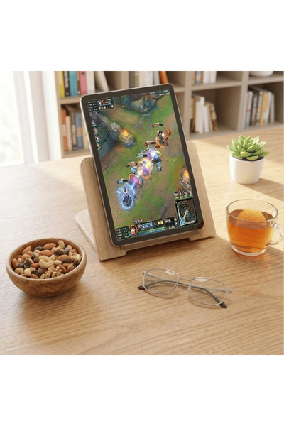Vigo Wood Mini Tablet Standı Meşe-MTS01M