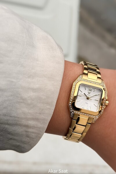 Fiesta ساعة يد نسائية F-2703 بحزام فولاذي