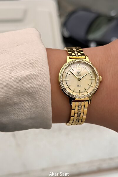 Fiesta ساعة يد نسائية F-2702 بحزام فولاذي