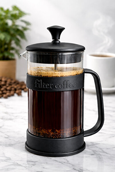 House More French Press - Dayanıklı Malzeme Filtre Kahve ve Bitki Çayı Demliğ...