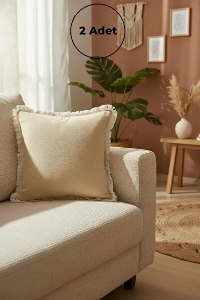 NDC HOME Žuta Sa resama Jastuk Navlaka za jastuk 43 X 43