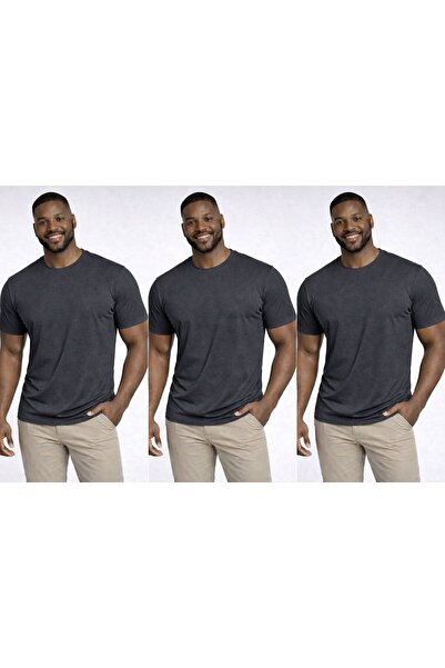 w white stars sports & wear 3 Pieces of Crew Neck Relaxed Fit Oversized T-Shirt