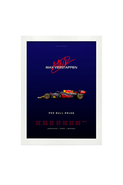 KAYNOCK Max Verstappen Rb16b, Formula 1, F1, Red Bull, Poster Tablo Dijital T...