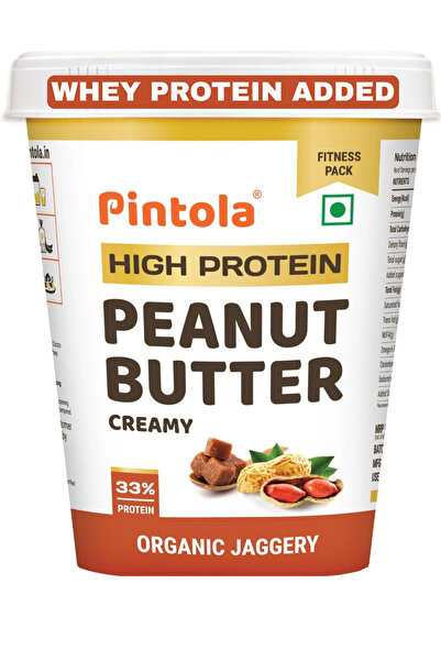 Pintola زبدة الفول السوداني الكريمية العضوية عالية البروتين مع الجاجري (510 ج...