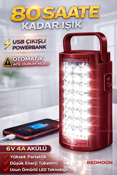 REDMOON 24 Büyük Ledli 80 Saat Yanan Led Işıldak Süper Güç