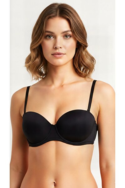 Eros 1170 Чорний порожній бюстгальтер-страплз із балеринами