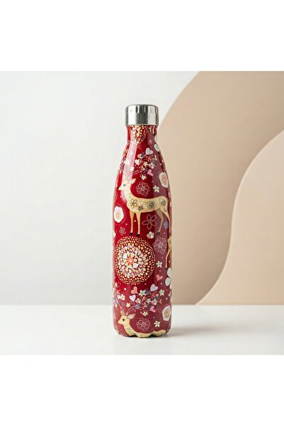 OGS مطارة ستانلس بنقوش غزلان فاخرة، عزل حراري يحافظ على البرودة 24 والحرارة 1...