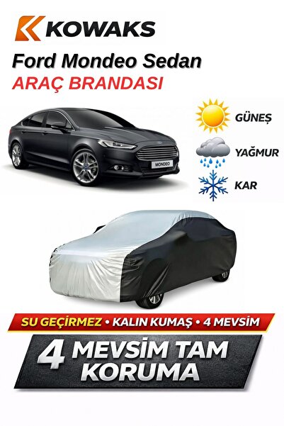 KOWAKS Ford Mondeo Sedan Oto Branda, Araba Brandası, Siyah-Gri