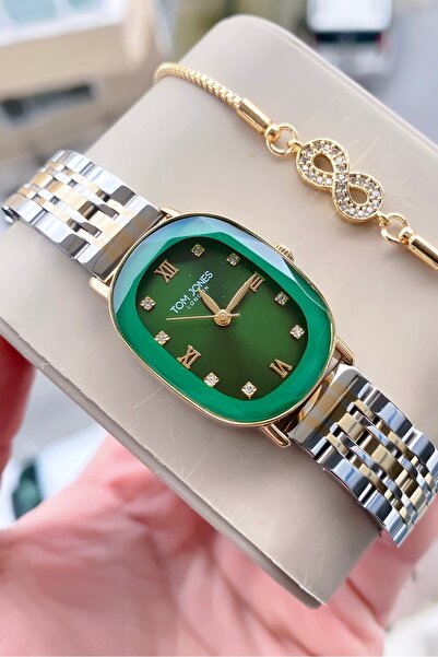 Tom Jones Kadın kol saati orjinal çelik 3atm su geçirmez 2yıl garantili fatur...