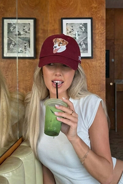 Trampoline قبعة جاك راسل تيرير مطرزة للكلاب - قبعة على شكل حيوان