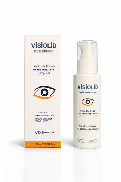 Visiolid Göz Çevresi ve Kirpik Temizleme Şampuanı 100 ml – Hassas Ciltler İçin
