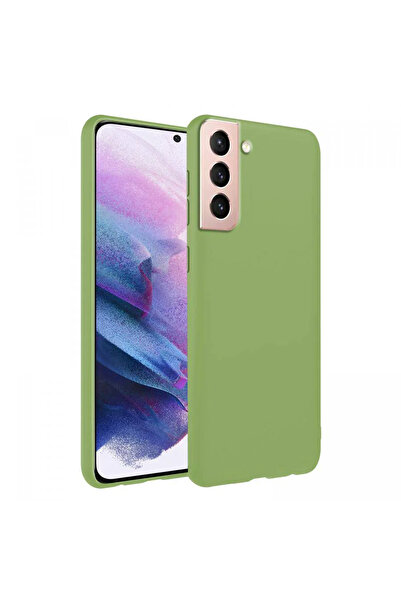 PiyasaSepeti حافظة سامسونج جالاكسي S22 بلس من السيليكون النحيف باللون الأخضر