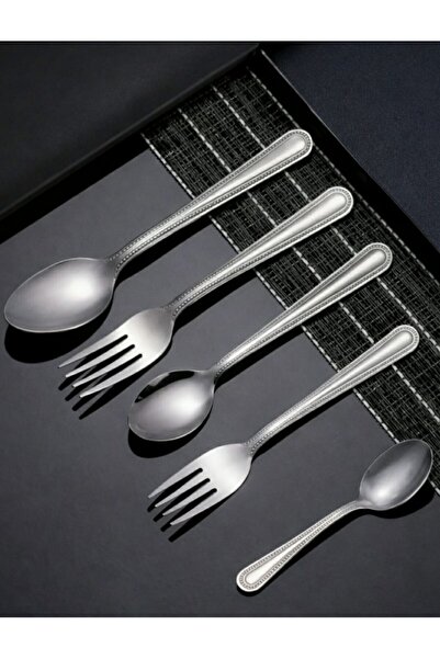 Schafer طقم شوكة وملعقة 60 قطعة - فضي 27