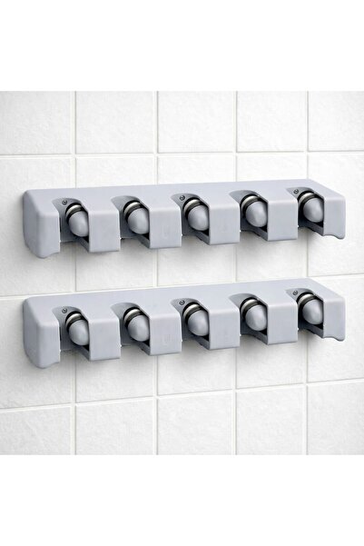 Bastonlu حامل مقبض ممسحة ومكنسة وفرشاة هانيدانيف للمطبخ والحمام ( قطعتين )