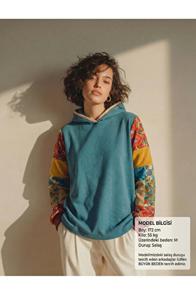 poupee Ženska bluza, ženska dukserica, ženska dukserica sa Patchwork detaljni...