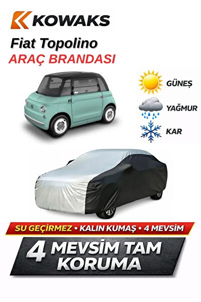 KOWAKS Fiat Topolino Oto Branda, Araba Brandası, Siyah-Gri