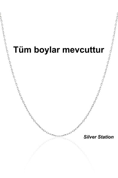 Silver Station 925 Ayar Gümüş Kolye Zincir 40-45-50-55-60-75 cm
