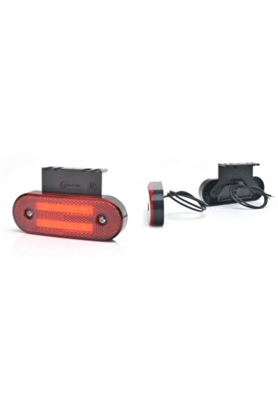WAS Lampă de gabarit cu LED W175, 12V-24V, poziție WAS, roșu
