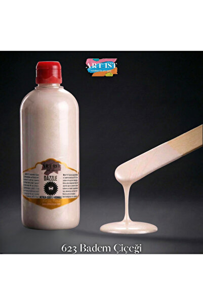 ART IST DAZZLE Metalik Sedefli ve Vernikli Su Bazlı Akrilik Boyalar 500ml | 6...