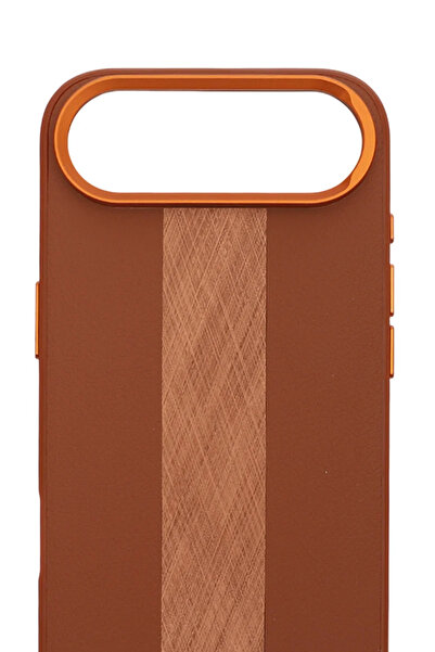 PiyasaSepeti جراب آيفون 17 إير بتصميم برونزي فاخر (بروشد إيغو)