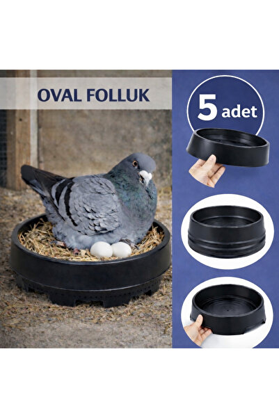 AN-GA AVM Güvercin Yuvarlak Folluk, 5 Adet Oval Güvercin Folluğu pıgeon kümes...