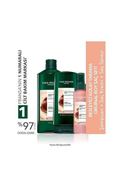 Yves Rocher Normal/kuru Saçlar Için(DOUCER)besleyici Kolay Tarama Orijinal Bo...