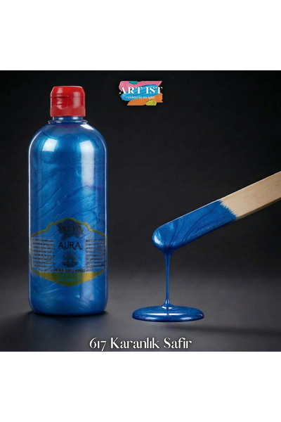 ART IST DAZZLE Metalik Sedefli ve Vernikli Su Bazlı Akrilik Boyalar 500ml | 6...