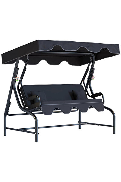Yekta Home Bahçe Salıncakları 3 Kişilik Bahçe Salıncağı Balkon Teras Salıncak...