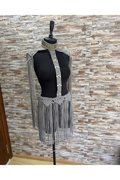 MİR فستان الشاطئ النسائي من Macrame - فستان مهرجان محبوك وصوفية