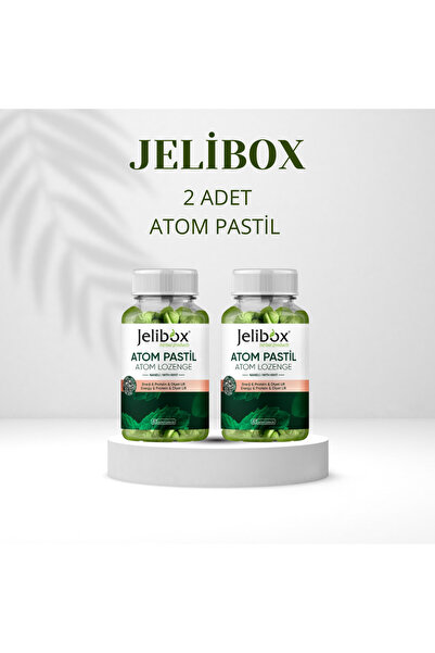 jelibox 2 Adet Atom Pastil Atom Lozenge Naneli 45 Adet