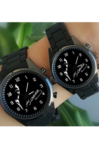 Kemal Atatürk Illustrated Signed Valentine's Watch- Valentine's Watches(2 MALE AND FEMALE) -