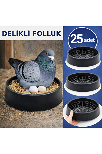 AN-GA AVM Güvercin Delikli Folluk, 25 Adet Delikli Güvercin Folluğu Pıgeon kü...