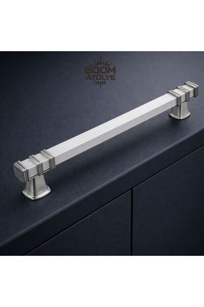 Boom Atölye Kare Metal Dolap Kulpu 96-224 mm Modern Mutfak Çekmece Mobilya Kulpu
