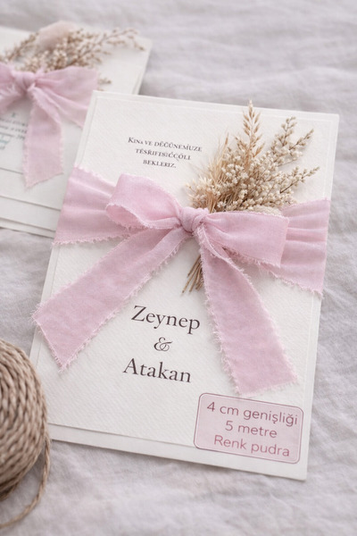 Esteks Dantel ve Tekstil Aksesuarları 40 MM YIRTIK  ŞİFON KURDELE  5 METRE