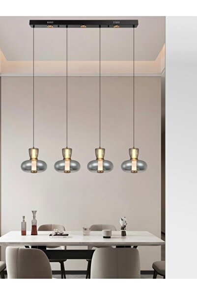 Cristalin Aydınlatma Drop Led Sıralı Sarkıt 4lü Avize