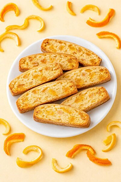 NEŞRAH 250g Kurutulmuş Portakal ve Limon Kabuğu Şekerlemesi (kek, pasta, çikolata karışımı)