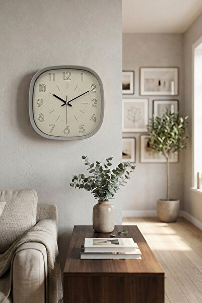 Frapan Home GLX 30 Cm Gerçek Cam Sessiz Mekanizma Duvar Saati