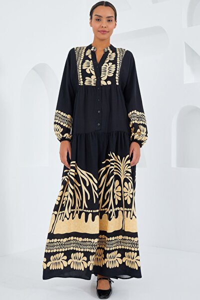 Hiccup Rochie maxi cu decolteu în V și model BDART