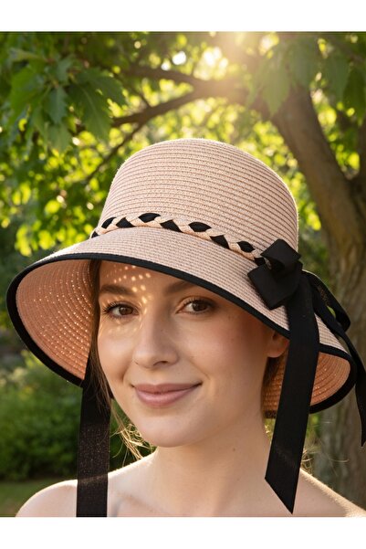 Deeplively قبعة نسائية من القش للشاطئ صيفية ذات جودة عالية - قابلة للطي - قاب...