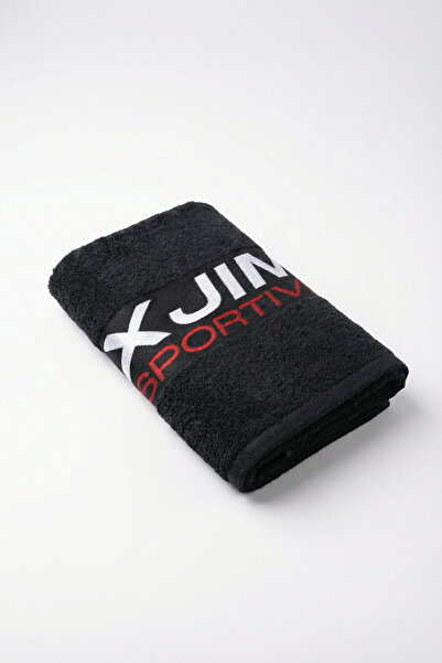 XJIM bumbac 100% 50x100 Prosop sport negru pentru sportiv, prosop absorbant t...