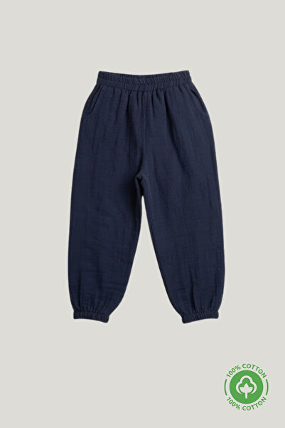 ÇİTİL Unisex çocuk Bürümcük  Müslin Organik Pantolon  2-8 YAŞ