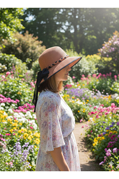 Deeplively Pălărie de paie pentru femei Pălărie de plajă de vară Calitate Pre...