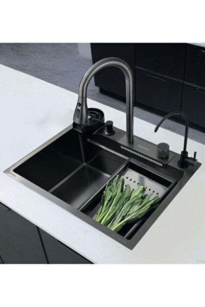 Lavisse 60x45 Akıllı Mutfak Evyesi.Süzgeç basket, sabunluk, arıtma, bardak yı...