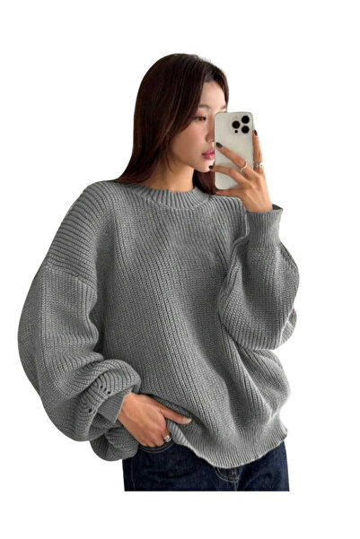 MODASPARK Γυναικείο πουλόβερ Oversize - Άνετο κόψιμο