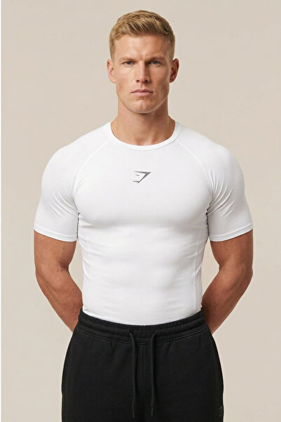 Stylovi Tricou de compresie premium Shark+ - Ultra elastic , slim fit Gym tricou