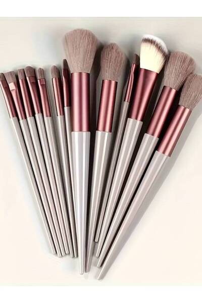 EDWOL 13 قطعة من فرش المكياج الناعمة، فرشاة خلط كريم الأساس، مجموعة فرش مكياج...